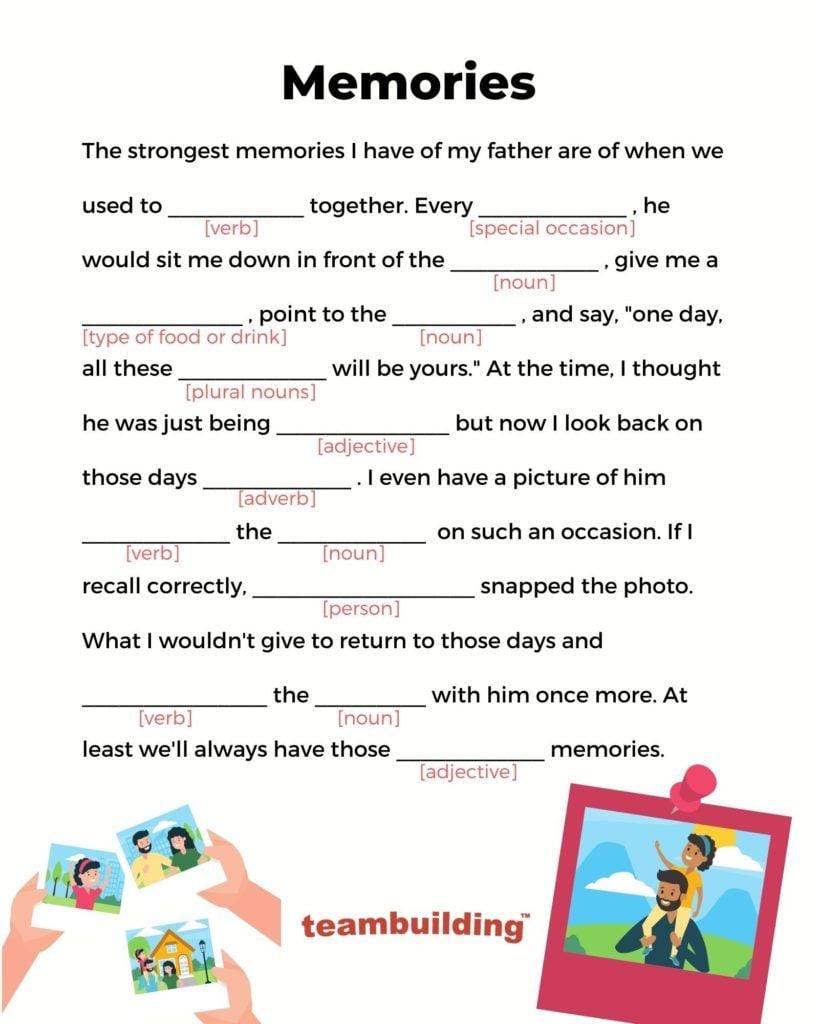 FathersDay Mad Libs 2