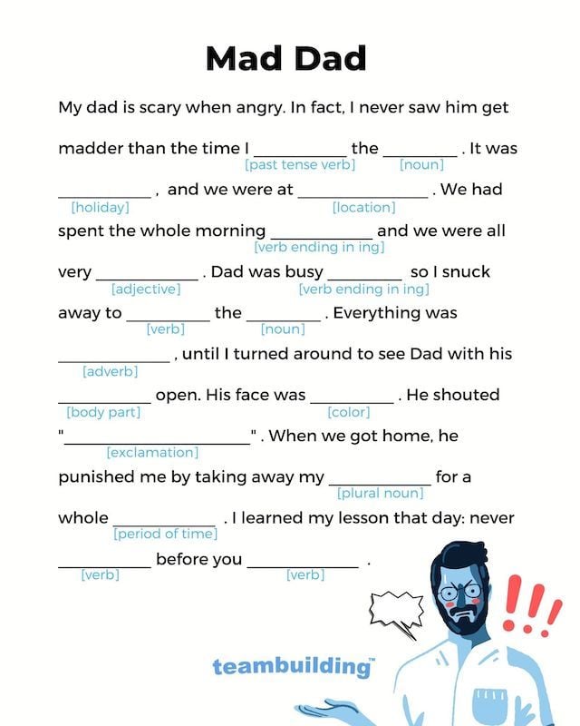 Father's Day 2021 - Mad Libs