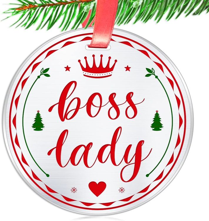 Elegant Chef Boss Lady Christmas Ornament